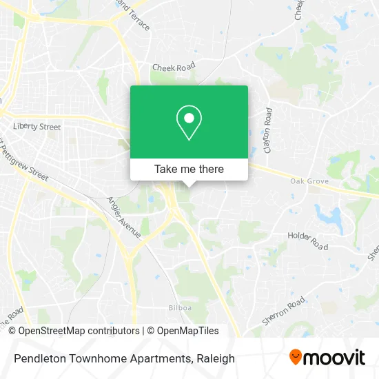 Pendleton Townhome Apartments map