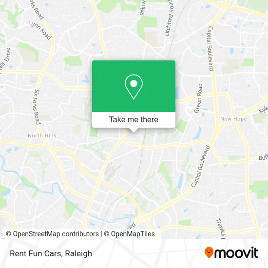 Rent Fun Cars map