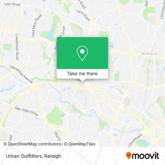 Urban Outfitters map