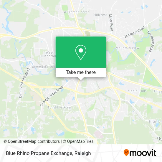 Blue Rhino Propane Exchange map