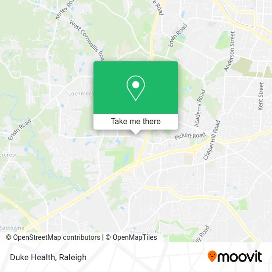 Duke Health map