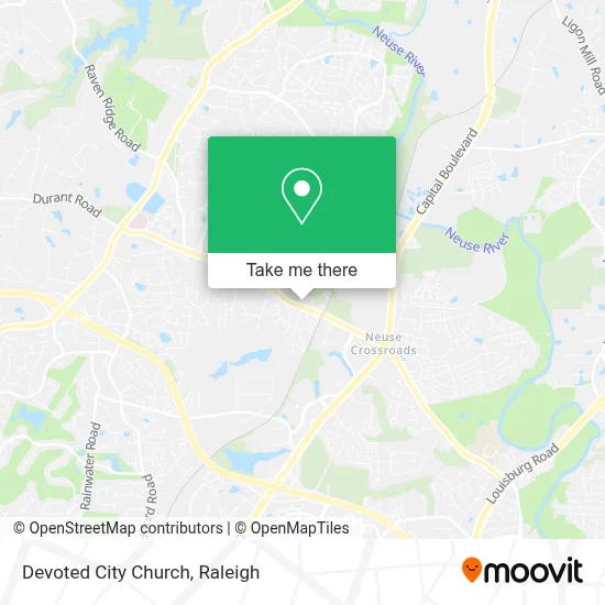 Devoted City Church map