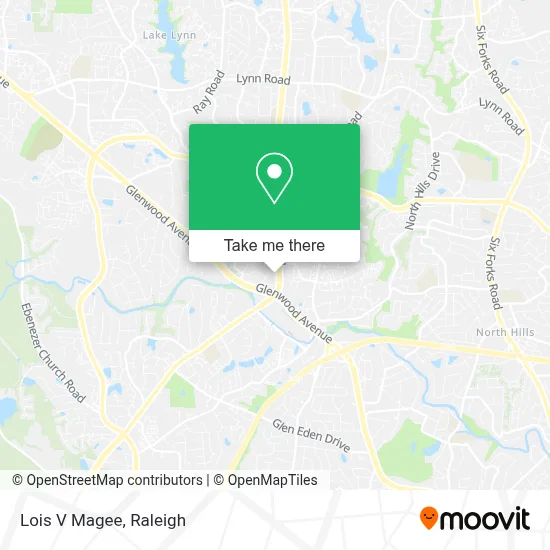 Lois V Magee map