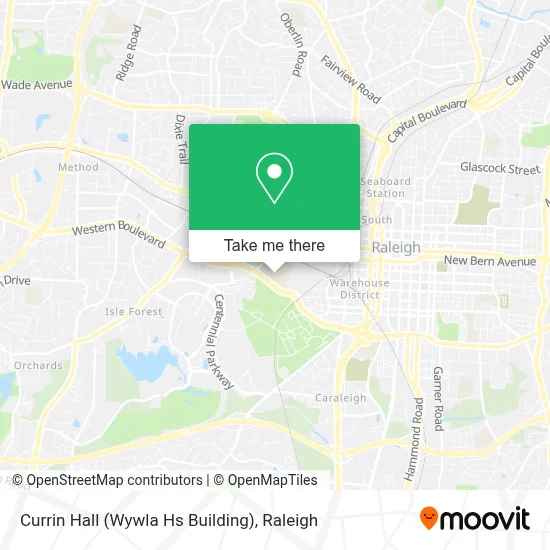 Currin Hall (Wywla Hs Building) map