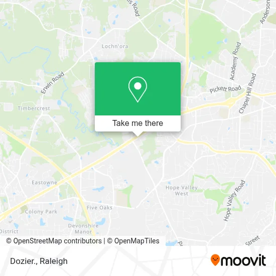 Dozier. map