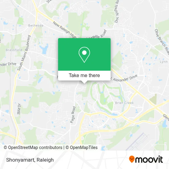 Shonyamart map
