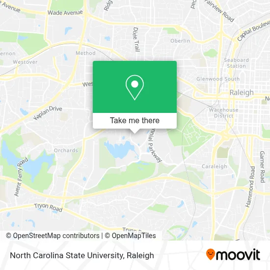 North Carolina State University map