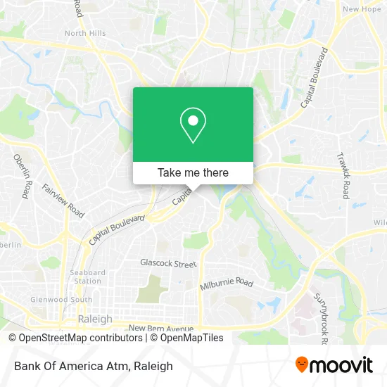 Bank Of America Atm map
