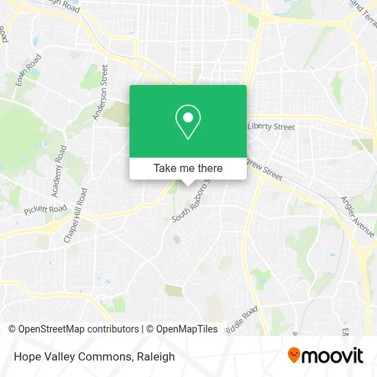 Hope Valley Commons map