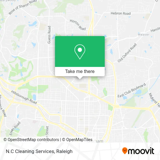 N.C Cleaning Services map