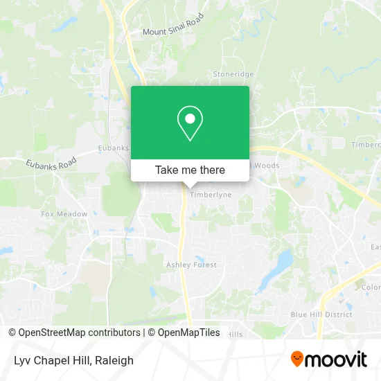 Lyv Chapel Hill map