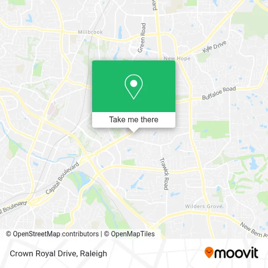 Crown Royal Drive map