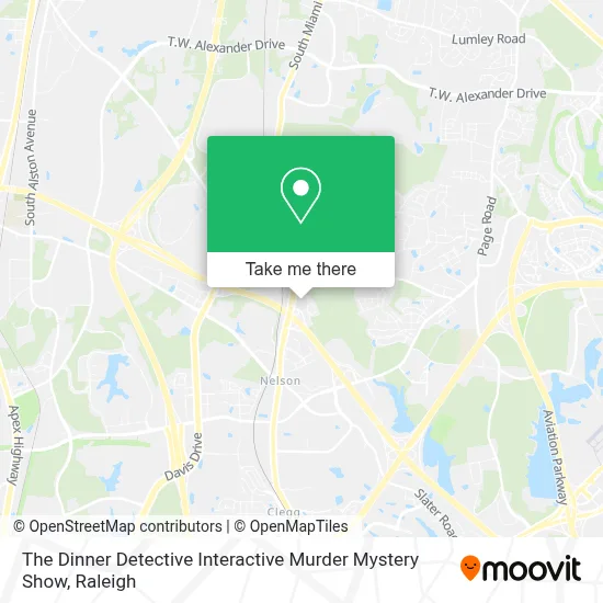 The Dinner Detective Interactive Murder Mystery Show map