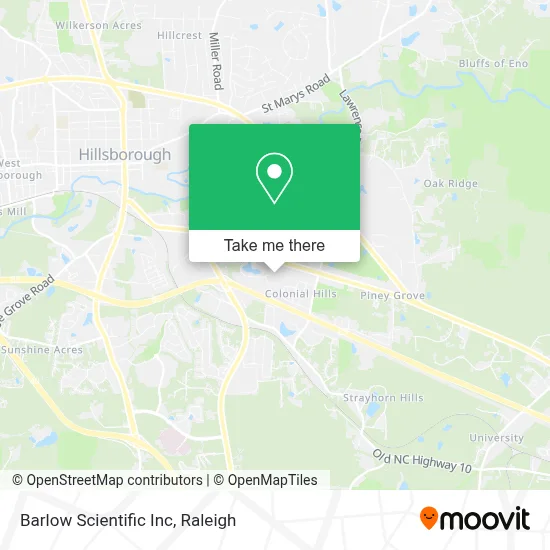 Barlow Scientific Inc map