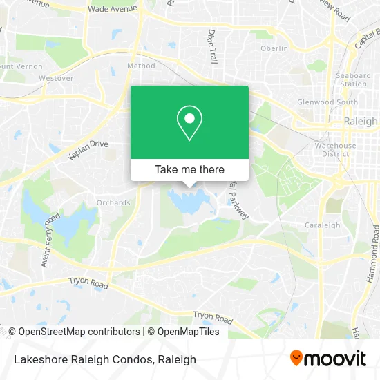 Lakeshore Raleigh Condos map