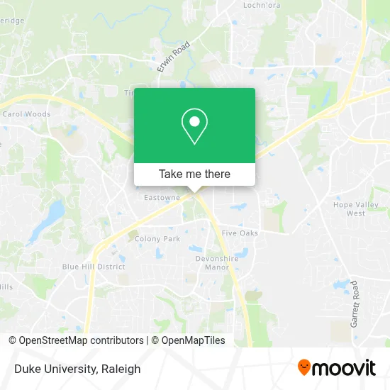 Duke University map