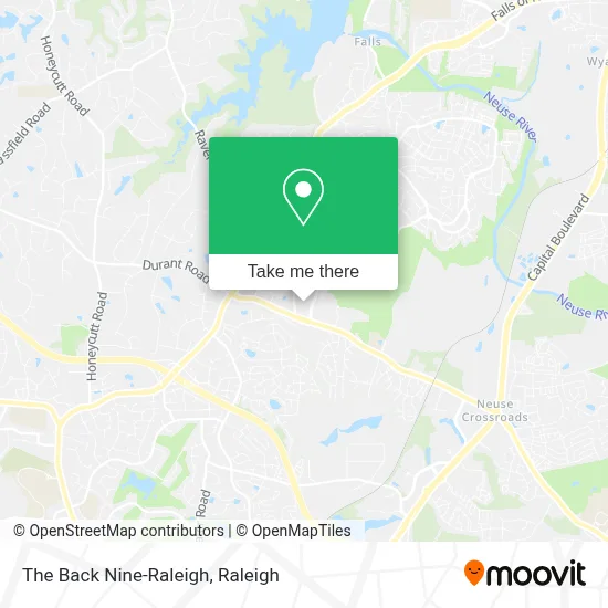 The Back Nine-Raleigh map
