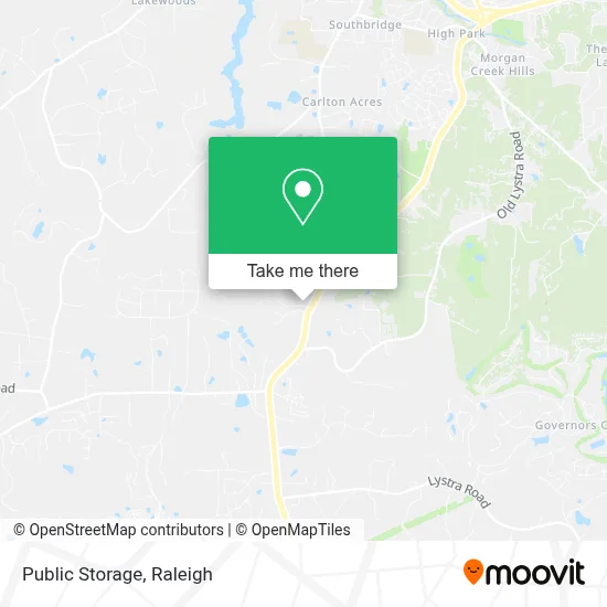 Public Storage map