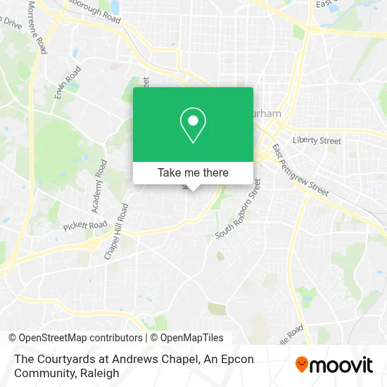 The Courtyards at Andrews Chapel, An Epcon Community map