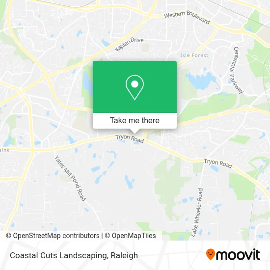 Coastal Cuts Landscaping map