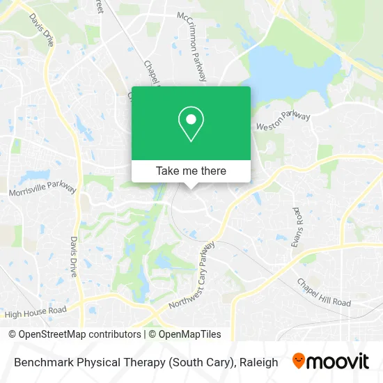 Benchmark Physical Therapy (South Cary) map