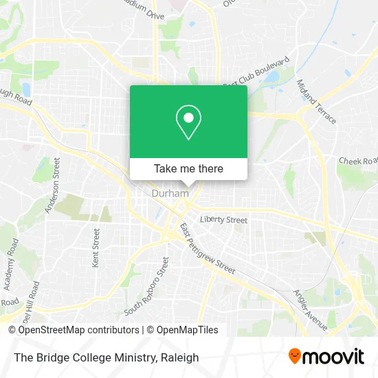 The Bridge College Ministry map