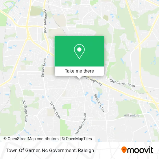 Town Of Garner, Nc Government map