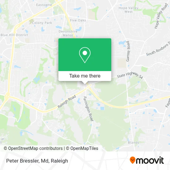 Peter Bressler, Md map