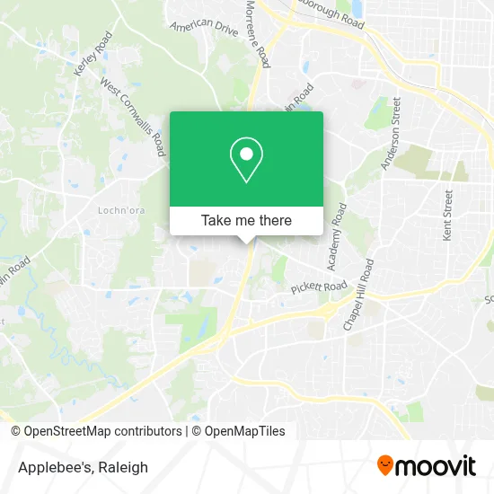 Applebee's map