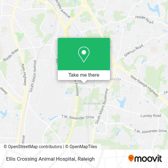 Mapa de Ellis Crossing Animal Hospital