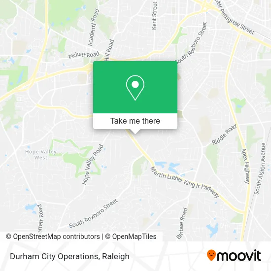 Durham City Operations map