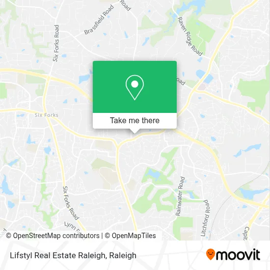 Lifstyl Real Estate Raleigh map