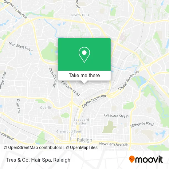 Tres & Co. Hair Spa map