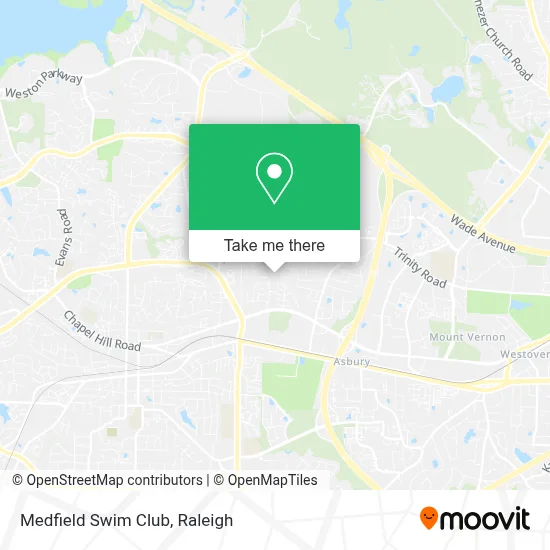Medfield Swim Club map