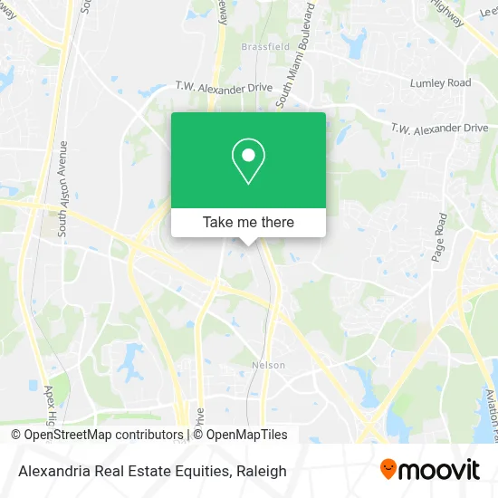 Alexandria Real Estate Equities map
