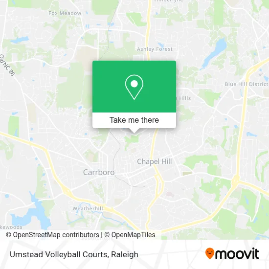Umstead Volleyball Courts map