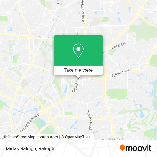 Midas Raleigh map