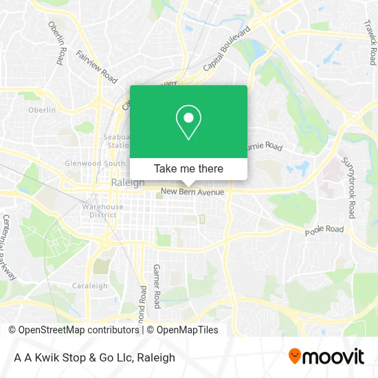 A A Kwik Stop & Go Llc map