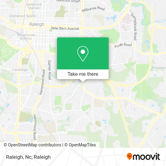 Raleigh, Nc map