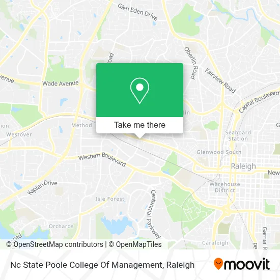 Nc State Poole College Of Management map