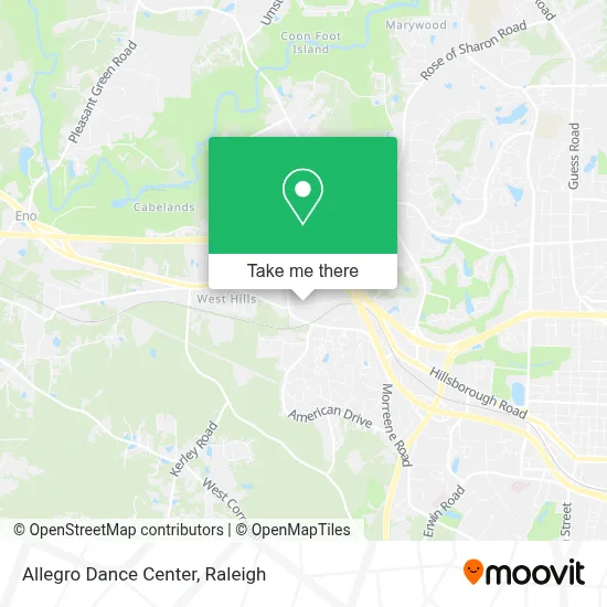 Allegro Dance Center map