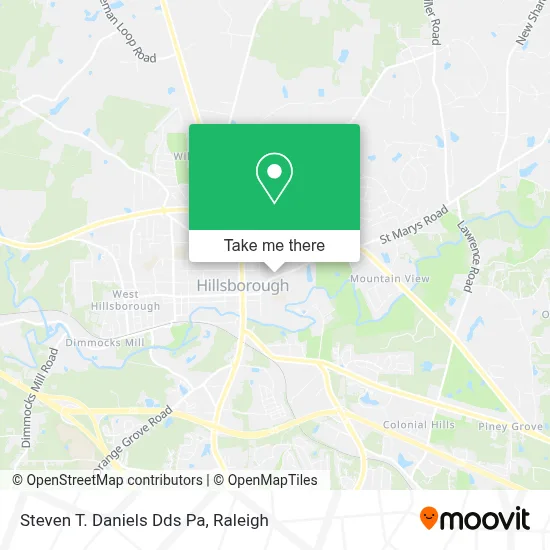 Steven T. Daniels Dds Pa map