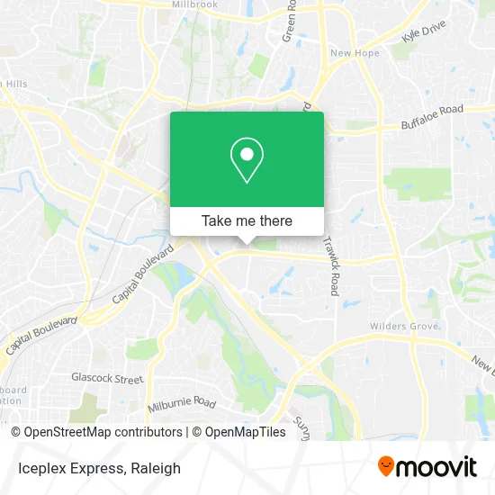 Iceplex Express map