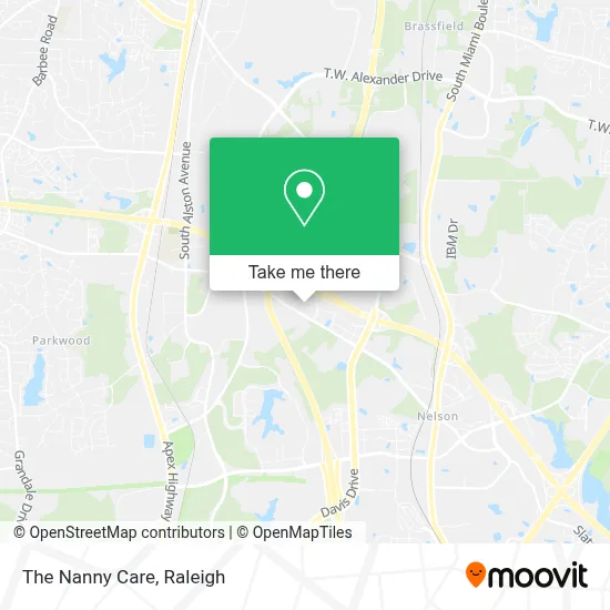 The Nanny Care map