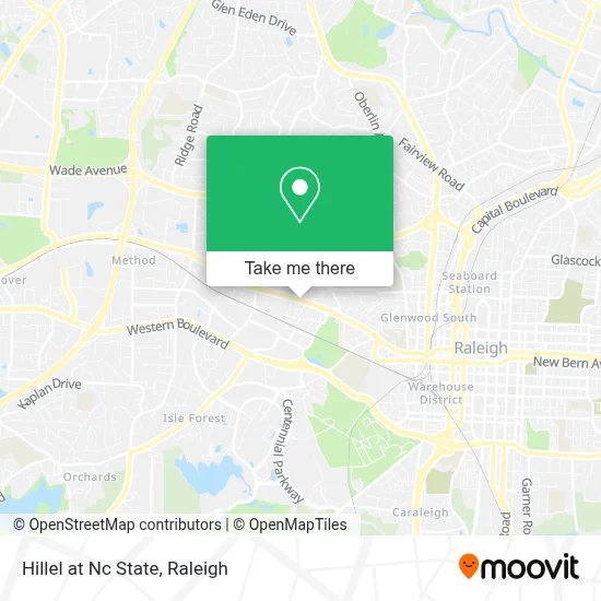 Hillel at Nc State map