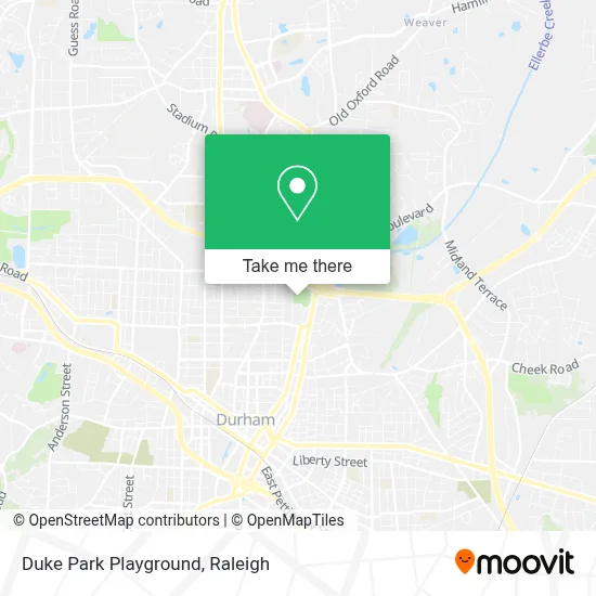 Duke Park Playground map