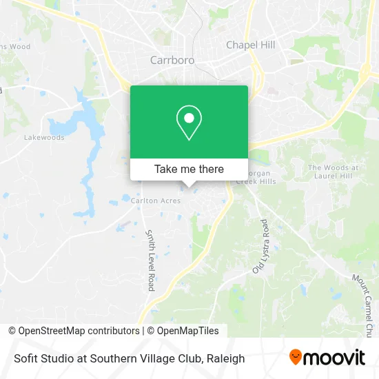 Sofit Studio at Southern Village Club map