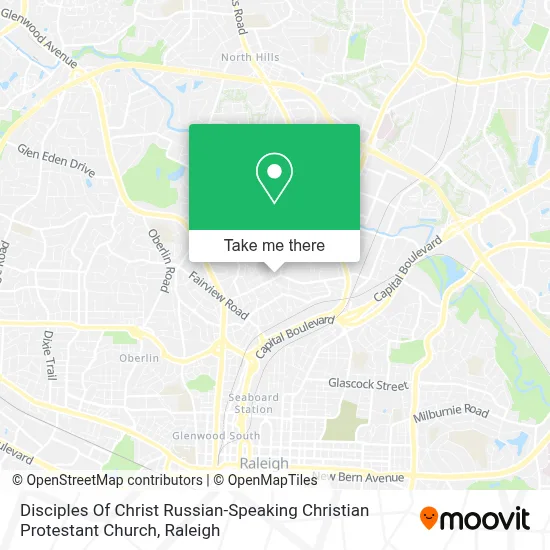 Disciples Of Christ Russian-Speaking Christian Protestant Church map