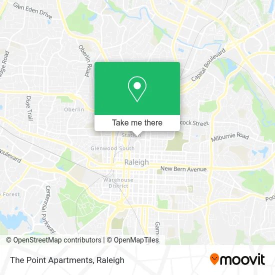 The Point Apartments map