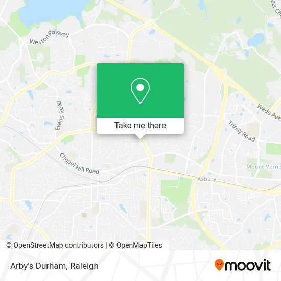 Arby's Durham map